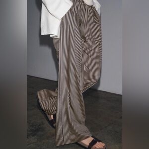 ZW Collection Striped Flowing Trousers